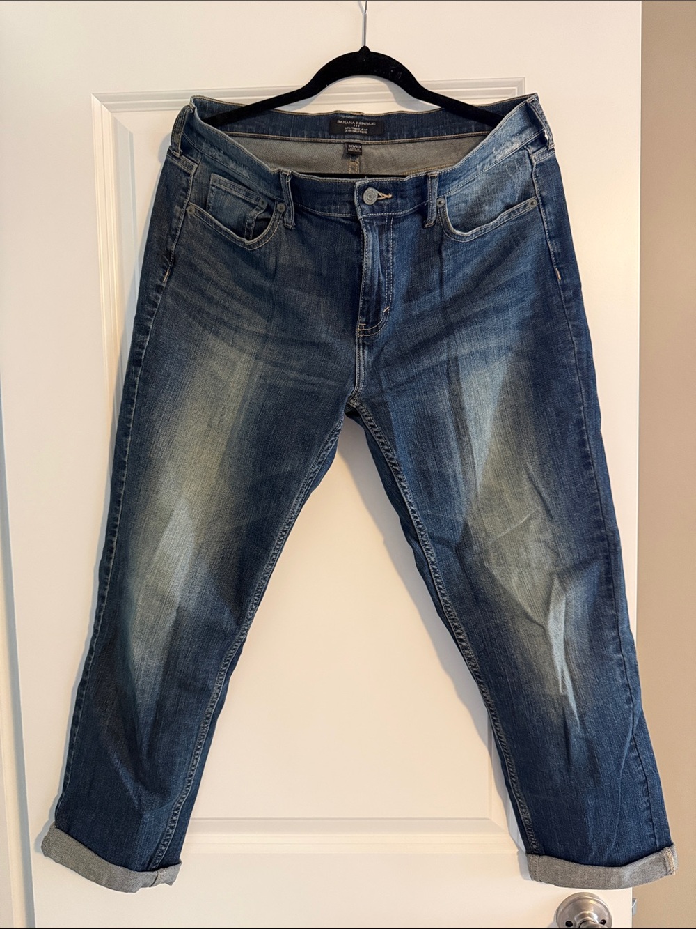 Banana Republic Boyfriend Jeans - Blue Faded Wash